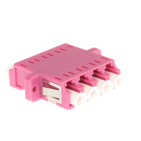 ECS skarvstycke LC quad OM4 Violett Multimod